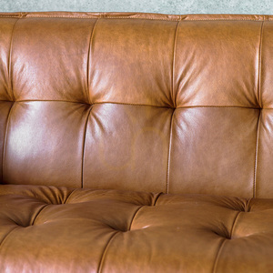 Sofa 3-osobowa Gallery Direct Ecclestone brązowa skórzana vintage 5055999240635 small 3