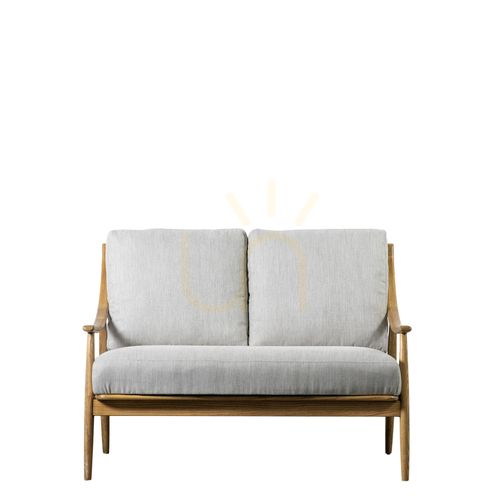 Sprawdź Sofa 2-osobowa Gallery Direct Reliant naturalna dąb len 5059413688133