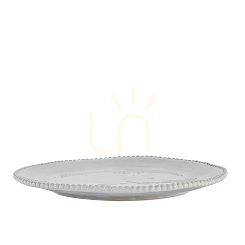 Sprawdź Talerze obiadowe porcelanowe Gallery Direct organiczne z koralikami 28 cm 4 szt.