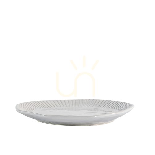 Sprawdź Zestaw 4 talerzy bocznych Gallery Direct porcelana organiczne krawędzie 22 cm