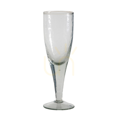Sprawdź Kieliszki do szampana Gallery Direct Orkin młotkowane szkło 4 szt. 20 cm