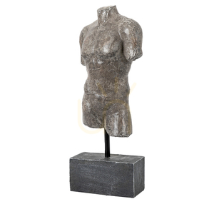 Rzeźba męska Adonis Gallery Direct szara 45 cm żywica small 2