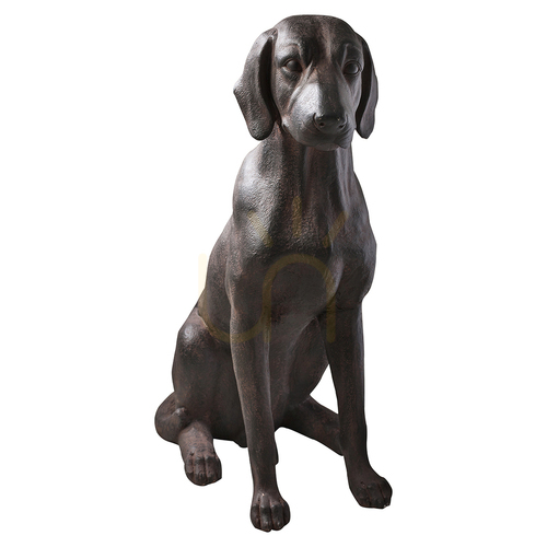 Sprawdź Figura dekoracyjna psa Gallery Direct Digby postarzany brąz żywica 73,5 cm