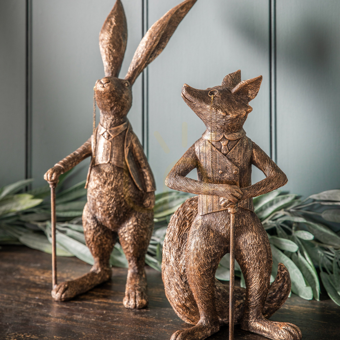 Zobacz Figurka zająca Gallery Direct brązowa 40,5 cm Lord Harrington Hare 5059413756566 Figurka zająca Gallery Direct brązowa 40,5 cm Lord Harrington Hare 5059413756566