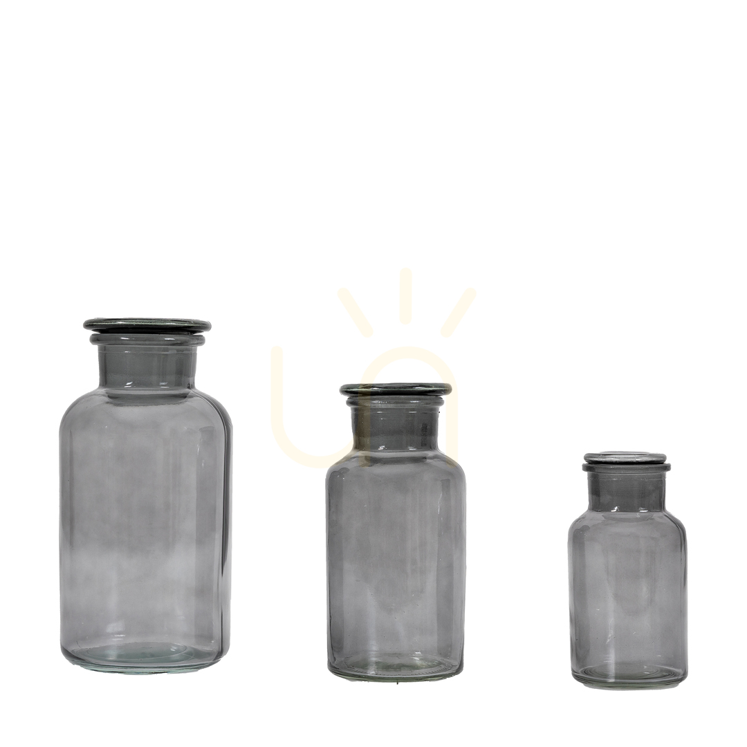 Sprawdź Słoik aptekarski Gallery Direct Apotheca smoke szkło 20 cm zestaw 3 Słoik aptekarski Gallery Direct Apotheca smoke szkło 20 cm zestaw 3