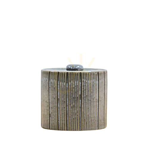 Sprawdź Słoik ceramiczny Gallery Direct Estrid Medium szary 15x15x14 cm