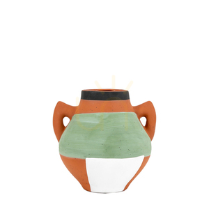 Wazon terakota Gallery Direct Fargo 15,5x13,5x15 cm wielokolorowy 4 Wazon terakota Gallery Direct Fargo 15,5x13,5x15 cm wielokolorowy small 4