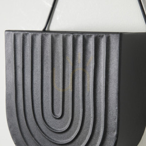 Donica ścienna Gallery Direct Lexy czarna metalowa zestaw 2 szt. 40 cm small 2
