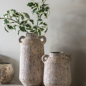 Wazon Gallery Direct Ica średni biały gliniany 30 cm small 1
