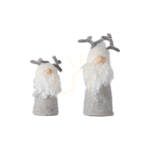 Sprawdź Figurki świąteczne Gonk Gallery Direct szare zestaw 2 szt. 15 cm
