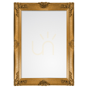 Lustro prostokątne Gallery Direct Abbey Gold złote barokowe 109,5x79 cm small 0