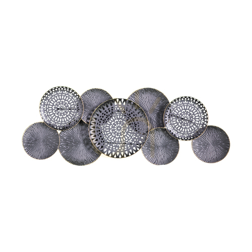Sprawdź Metalowa dekoracja ścienna Gallery Direct Alga brązowa 134 × 54 cm