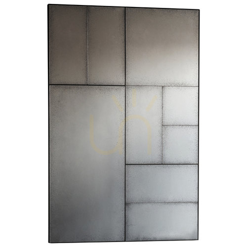 Sprawdź Lustro Gallery Direct Broadheath antyczne czarne 81x122 cm