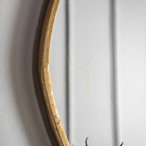 Lustro ścienne Gallery Direct Chattenden Gold złote 70x90 cm small 2