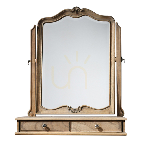 Sprawdź Lustro toaletkowe Gallery Direct Chic Weathered 60x73 cm