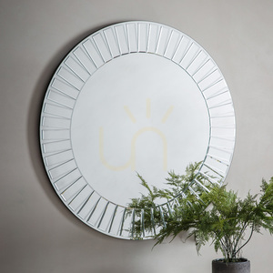 Lustro okrągłe Gallery Direct Mondello 90 cm srebrne mozaikowe 5055299468814 1 Lustro okrągłe Gallery Direct Mondello 90 cm srebrne mozaikowe 5055299468814 small 1