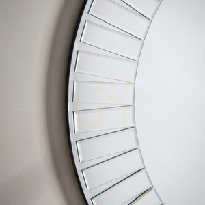 Lustro okrągłe Gallery Direct Mondello 90 cm srebrne mozaikowe 5055299468814 2 Lustro okrągłe Gallery Direct Mondello 90 cm srebrne mozaikowe 5055299468814 small 2
