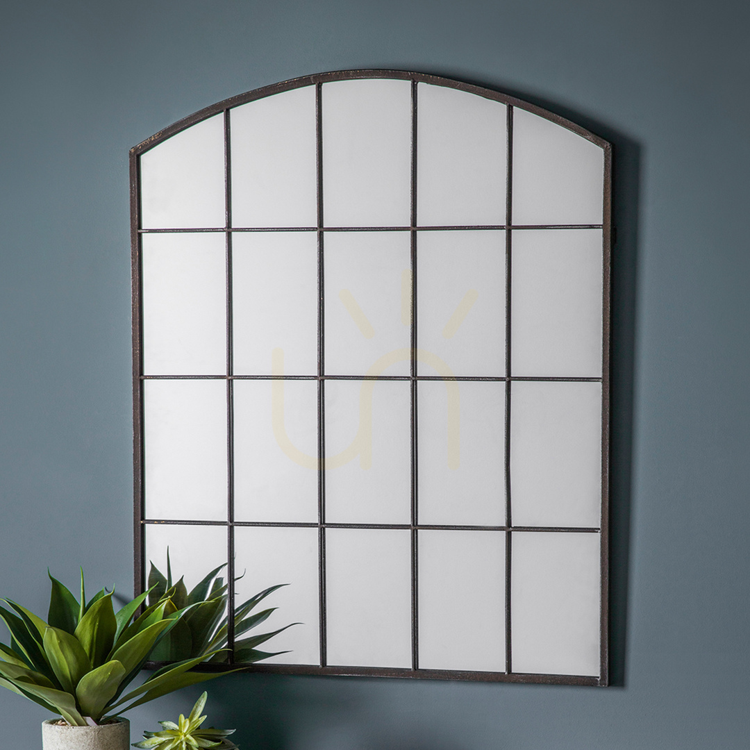 Zobacz Lustro okienne Gallery Direct Rockford czarne metalowe 91x76 cm Lustro okienne Gallery Direct Rockford czarne metalowe 91x76 cm