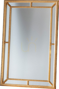 Lustro prostokątne Gallery Direct Sinatra Gold antyczne złoto 121x80 cm small 0