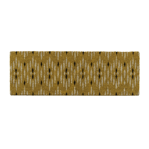 Sprawdź Wycieraczka kokosowa Gallery Direct Ikat kremowo-ochrowa 40x120 cm