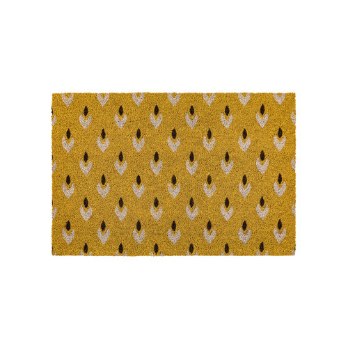 Sprawdź Wycieraczka kokosowa Gallery Direct Ikat Ochra 60x90 cm 5059413763861