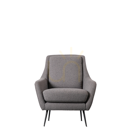 Sprawdź Fotel Gallery Direct Brompton ciemnoszary lniany retro 5059413688096