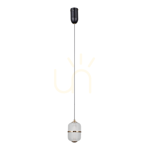 Sprawdź Lampy Wiszące Italux Alani LED Czarna Szklana PND-34375-1-BK