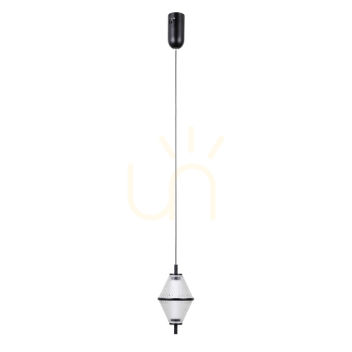Sprawdź Lampa wisząca Italux Fuente LED czarna szklana PND-34395-1-BK