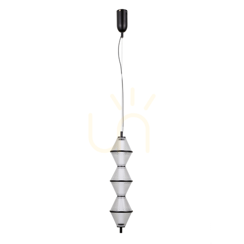 Sprawdź Lampa Wisząca Italux Fuente LED 3-punktowa Czarna PND-34395-3V-BK