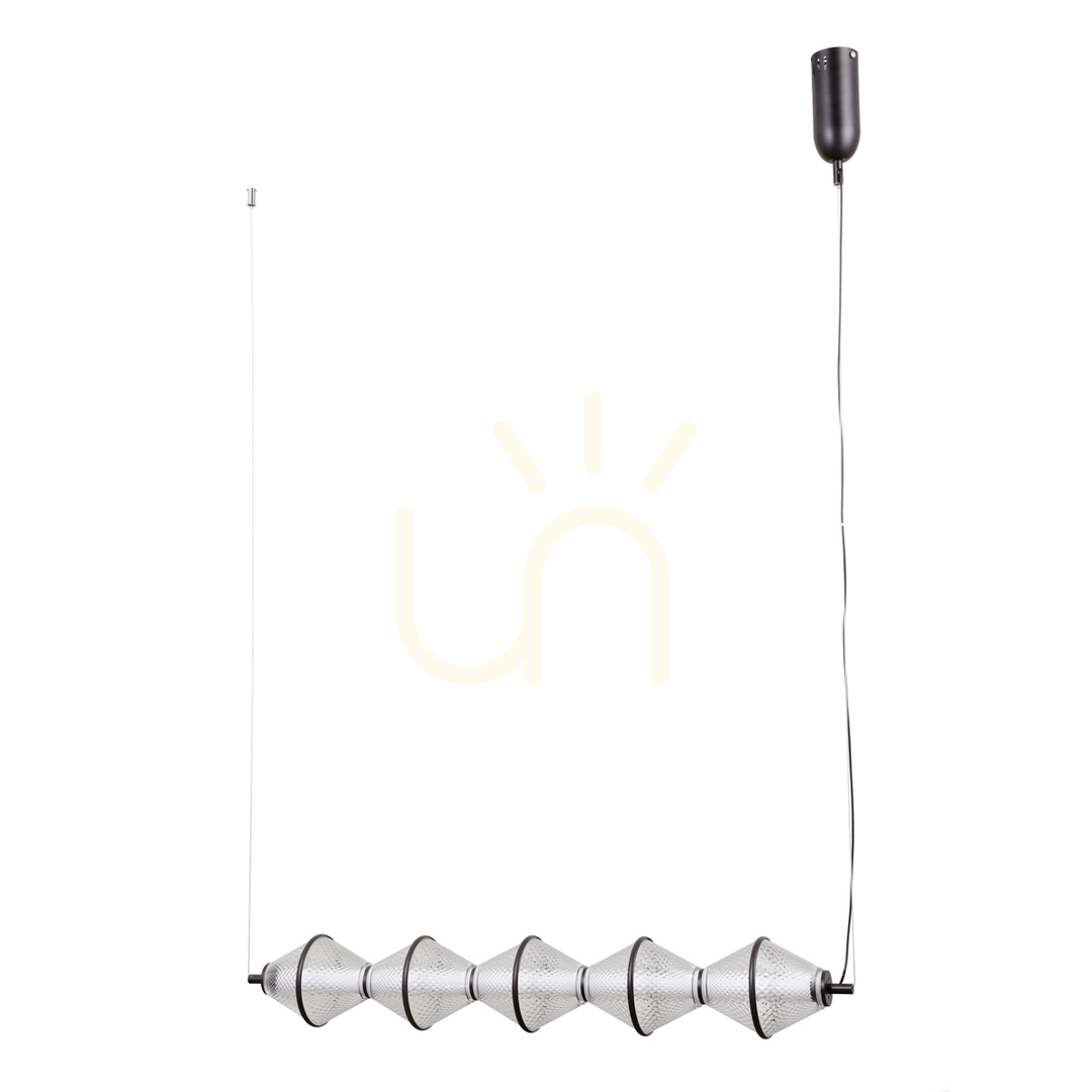 Sprawdź Lampa Wisząca Italux Fuente LED 5-punktowa Czarna PND-34395-5-BK Lampa Wisząca Italux Fuente LED 5-punktowa Czarna PND-34395-5-BK
