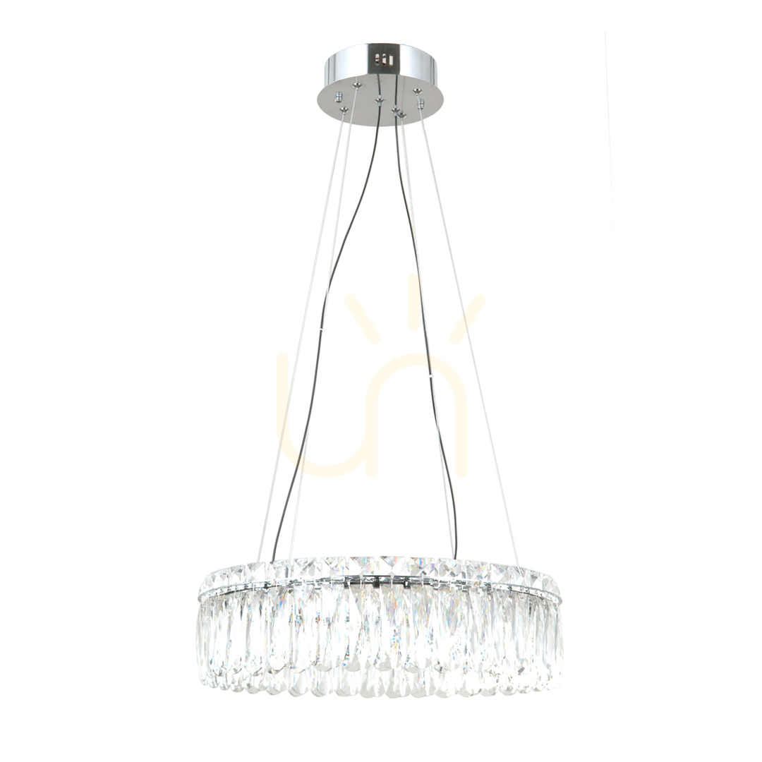 Sprawdź Lampa wisząca Italux Nosta LED chrom kryształ 48 cm PND-34364-3-CH-CL Lampa wisząca Italux Nosta LED chrom kryształ 48 cm PND-34364-3-CH-CL