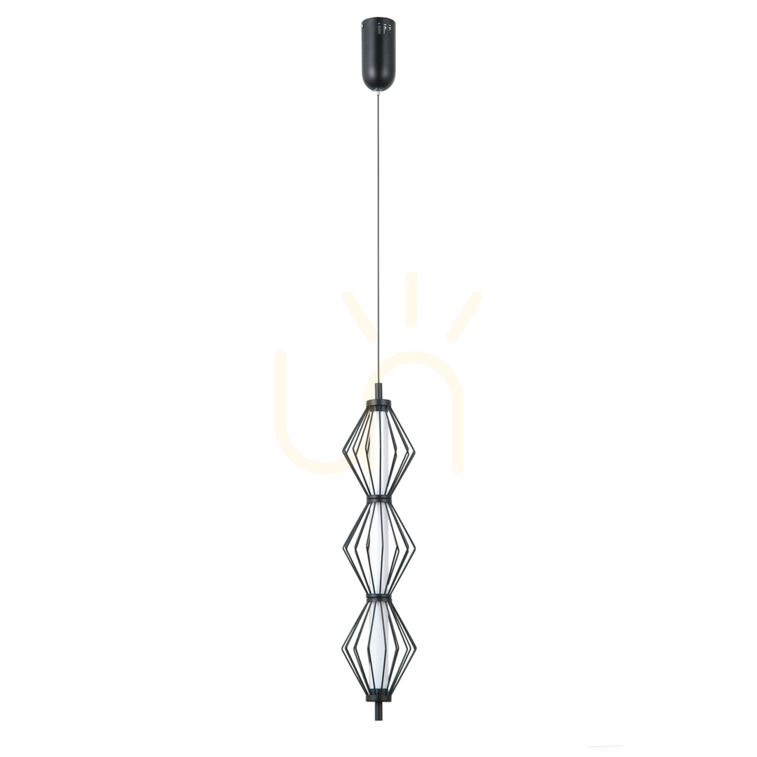 Sprawdź Lampa Wisząca Italux Sevil LED 3-punktowa Czarna Mat PND-34403-3V-BK Lampa Wisząca Italux Sevil LED 3-punktowa Czarna Mat PND-34403-3V-BK