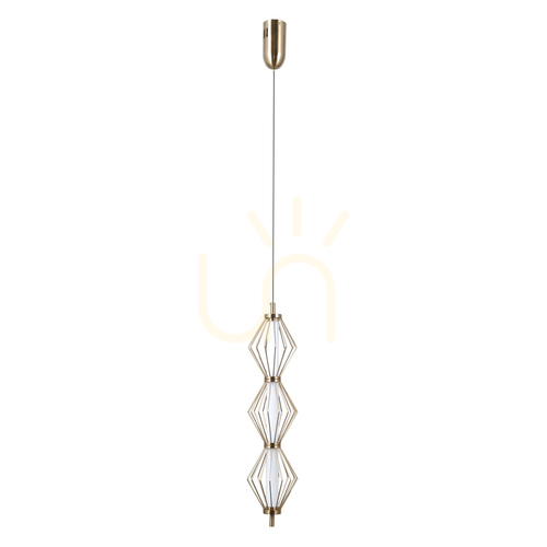 Sprawdź Lampa wisząca Italux Sevil LED złota 3-punktowa PND-34403-3V-HBR