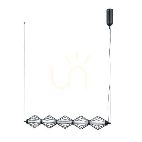 Sprawdź Lampa wisząca Italux Sevil LED 5-punktowa czarna matowa PND-34403-5-BK
