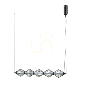 Lampa wisząca Italux Sevil LED 5-punktowa czarna matowa PND-34403-5-BK small 0