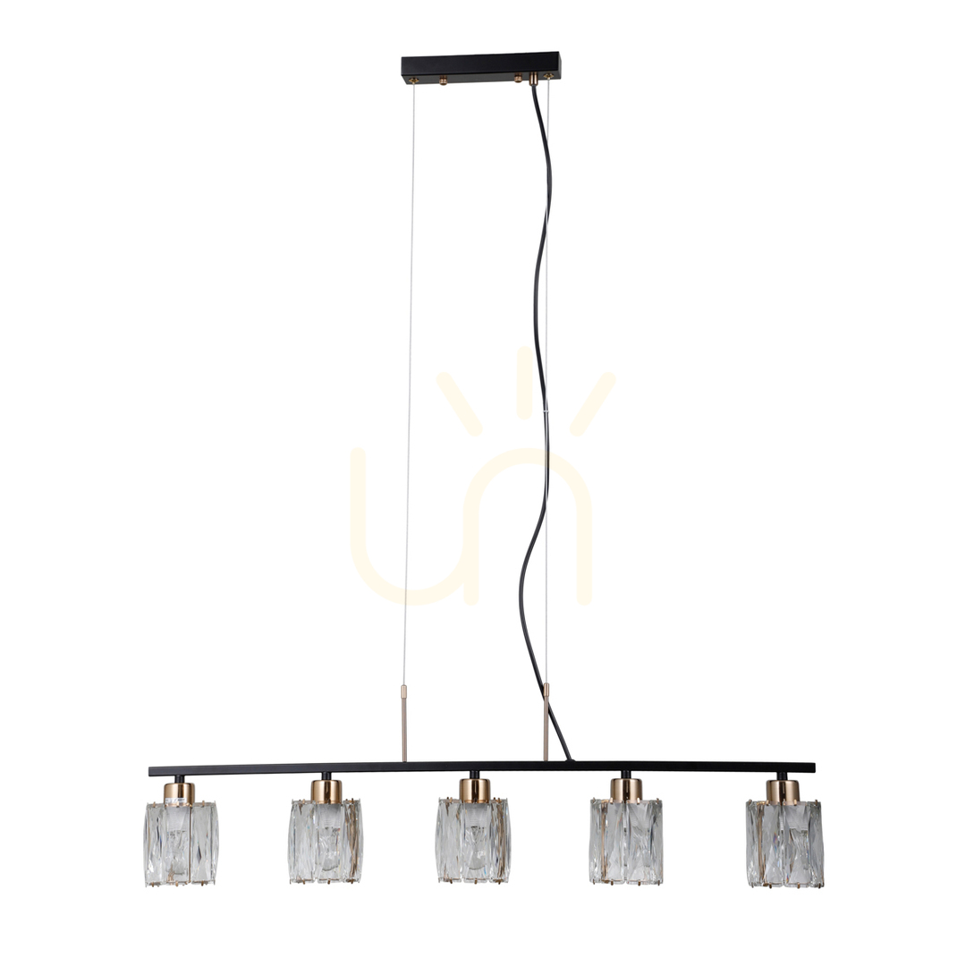 Sprawdź Lampa wisząca Italux Simona czarna kryształowa 5xE14 PND-40814-5-BK-HBR Lampa wisząca Italux Simona czarna kryształowa 5xE14 PND-40814-5-BK-HBR