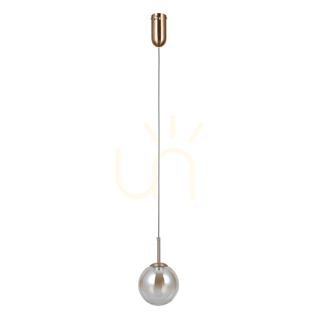 Sprawdź Lampa wisząca Italux Velada LED bursztynowa złota PND-34381-1-HBR Lampa wisząca Italux Velada LED bursztynowa złota PND-34381-1-HBR