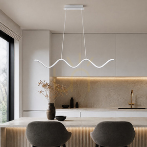 Lampa wisząca ZIGZAG LED biała 90 cm small 1