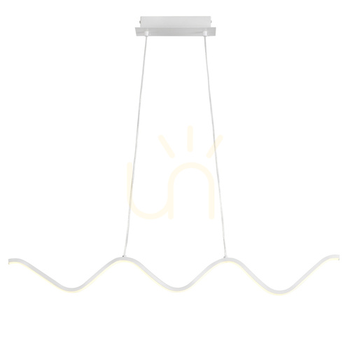 Sprawdź Lampa wisząca ZIGZAG LED biała 90 cm