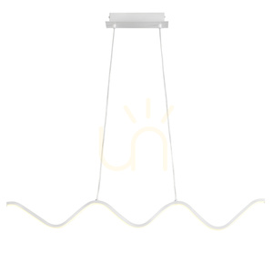 Lampa wisząca ZIGZAG LED biała 90 cm small 0