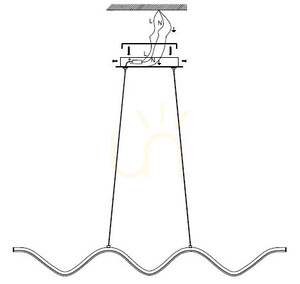 Lampa wisząca Step into Design ZIGZAG czarna LED 13 W 1300 lm 3000 K 90 cm small 10