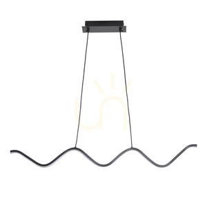 Lampa wisząca Step into Design ZIGZAG czarna LED 13 W 1300 lm 3000 K 90 cm small 3