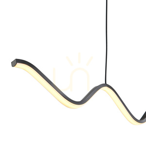 Lampa wisząca Step into Design ZIGZAG czarna LED 13 W 1300 lm 3000 K 90 cm small 6