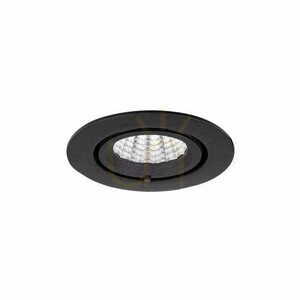 Oprawa wpustowa Max Light Rubio H0133 czarna LED 10W 3000K 9 cm small 2