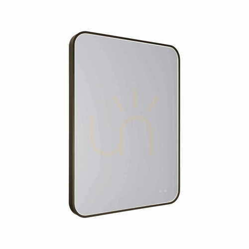Sprawdź Lustro podświetlane Max Light Mirror W0385 brązowe 76x91 cm LED 3000K prostokątne