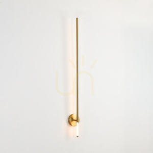 Lampa ścienna FRESCO LED złota 125 cm small 2