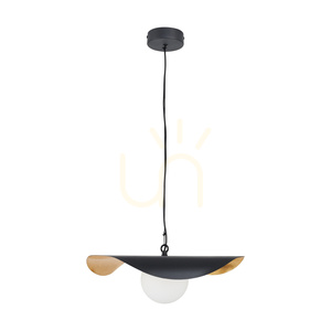 Lampa wisząca ENZO czarno złota 40 cm small 11