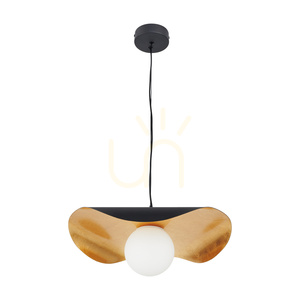 Lampa wisząca ENZO czarno złota 40 cm small 15
