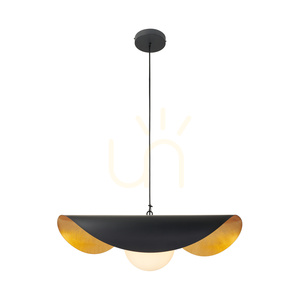 Lampa wisząca ENZO czarno złota 40 cm small 5
