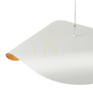 Lampa wisząca ENZO biało złota 40 cm small 10
